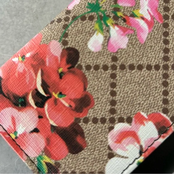 Floral Blooms & Black Vegan Leather Supreme Long Wallet Wristlet by AR New York - Picture 2 of 7